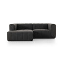 Verity Langham Channeled 2-Piece Sectional - Left Arm Facing Saxon Charcoal