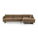 Arista Everly 2-Piece Sectional - Right Chaise 70 Antwerp Cafe