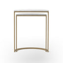 Aria Ane Nesting Tables - White Marble