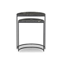 Aria Ane Nesting Tables - Polished Black Marble