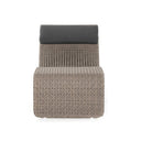 Solara Outdoor Woven Chaise - Weathered Brown