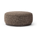 Aveline Large Round Ottoman - Ivan Granite