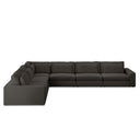 Aveline Bloor 6-Piece Sectional - Landale Charcoal
