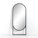 Refined Dawson Floor Mirror - Matte Black