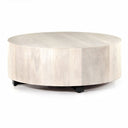 Aveline Hudson Round Coffee Table - Ashen Walnut