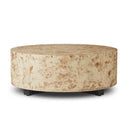 Aveline Hudson Round Coffee Table - Bark Paper