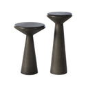 Aveline Ravine Concrete Accent Tables Set Of 2 - Dark Grey