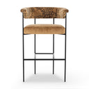 Evermore Carrie Bar Counter Stool - Bar Balkan Ochre