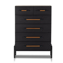 Avante Rosedale 6 Drawer Tall Dresser - Ebony Oak