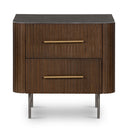 Opulent Fletcher Nightstand - Terra Brown Oak Veneer