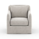 Aveline Outdoor Slipcover Swivel Chair - Stone Grey