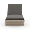 Leroy Outdoor Chaise - Washed Brown - Charcoal