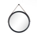 Luxe Living Des Mirror - Black Wash Poplar