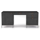 Aveline Trey Executive Desk - Black Wash Poplar