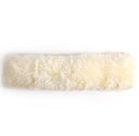 Elegant Lalo Lambskin Lumbar Pillow - Cream Cover Insert