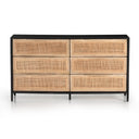 Luxe Haven Sydney 6 Drawer Dresser - Black Wash