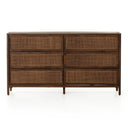 Luxe Haven Sydney 6 Drawer Dresser - Brown Wash