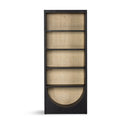 Ashford Higgs Bookcase - Brushed Ebony Oak Veneer