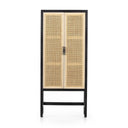 Aveline Caprice Narrow Cabinet - Black Wash Mango
