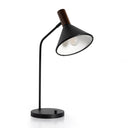 Functional Cullen Task Lamp - Black Leather