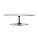 Aveline Oval Coffee Table - Antique Nickel