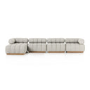 Verano Outdoor 4-Piece Sectional - Faye Ash