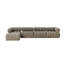 Verano Outdoor 4-Piece Sectional - Alessi Fawn