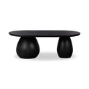 Willow Merla Wood Coffee Table - Black Wash Ash