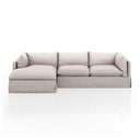 Habitat Slipcover 2-Piece Sectional - Left Chaise 115 Bennett Moon