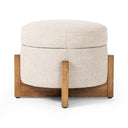 Modern Esben Storage Ottoman-25 - Alcala Wheat