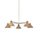 Luxe Cullen Chandelier - Natural Walnut