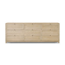 Solara 9 Drawer Dresser - Light Bleach Oak Veneer