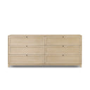 Aveline 6 Drawer Dresser - Light Bleach Oak Veneer