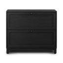 Luxe Millie Nightstand - Drifted Matte Black Veneer