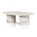 Verano Oranda Coffee Table - Polished White Marble