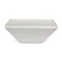 Veridian Outdoor Coffee Table - Matte White Cast Aluminum