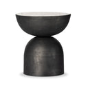 Aveline Corbett End Table - Creamy Taupe Marble