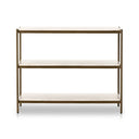 Regal Felix Large Nightstand - Antique Brass