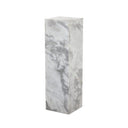 Luxe Modern Marble Pedestal - Tall