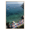 Verano Porto Ercole Beach by Slim Aarons - 48X72 White Oak Floater