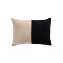 Elegant Handwoven Merido Pillow - Black - 14X20 Cover Insert