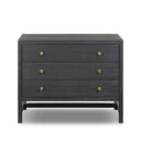 Aurelia Nightstand - Brushed Black Acacia Solid