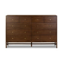 Luxe Haven Sullivan 10 Drawer Dresser - Saddle Tan