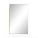 Stylish Georgina Rectangle Floor Mirror - Polished Brass