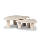 Aveline Zion Nesting Coffee Table Set - Cream Marble