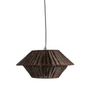 Luxe Mccarthy Pendant - Designer Ceiling Light - Brown Rattan