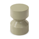 Solara Ara End Table - Moss Lacquered Concrete