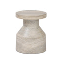 Aurelia Odeon End Table - Textured Sandy Grey