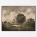 Verity Art - Peace Like A River 3 by Hannah Winters - 40X30 Rustic Walnut