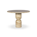 Alaric Figueroa Dining Table - 42 Light Beige Travertine
